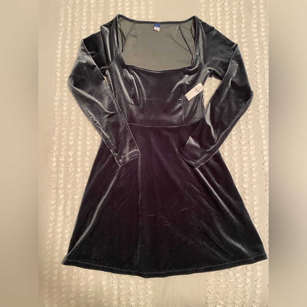 Old Navy Dark Green Velvet Dress